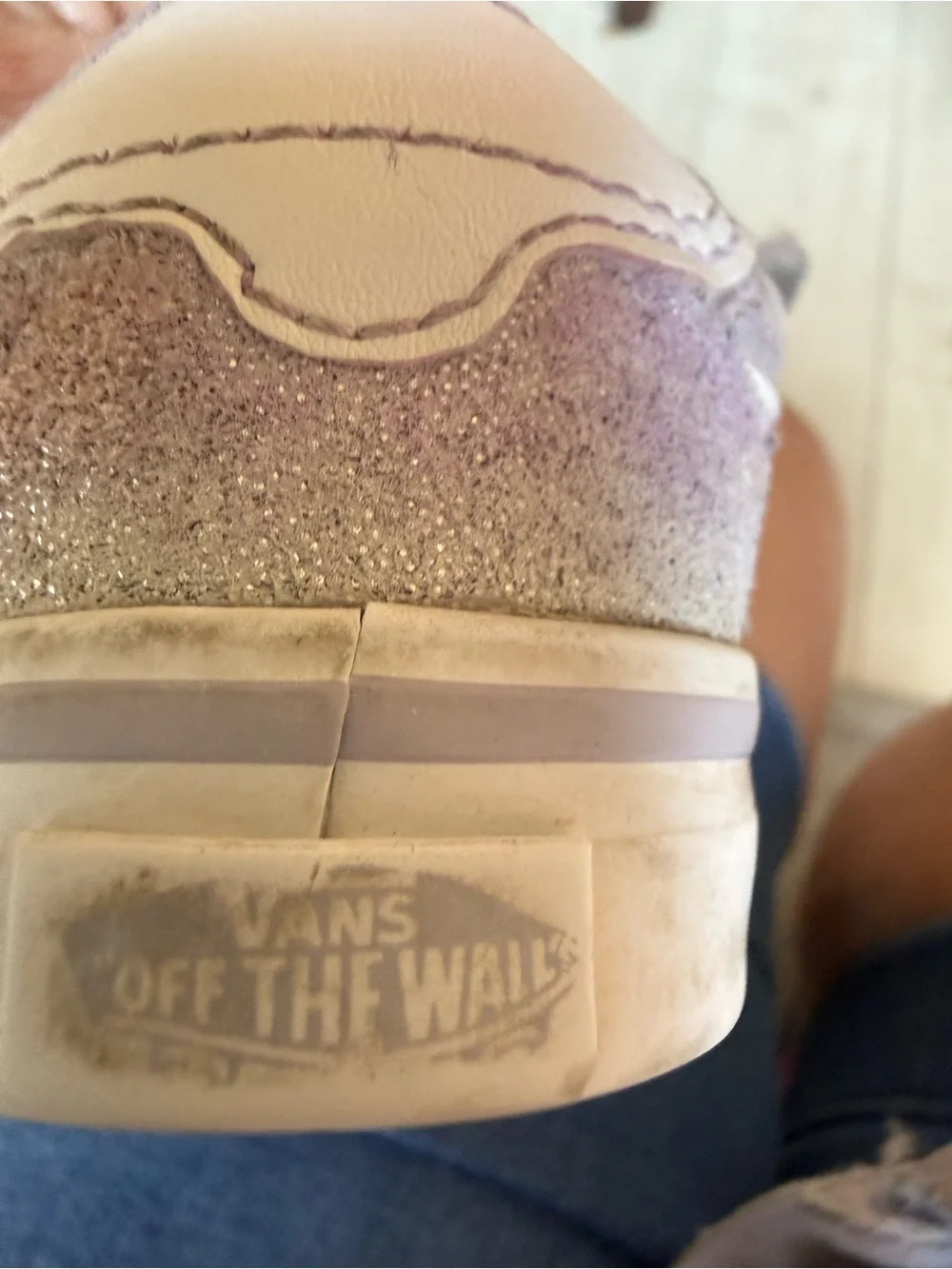 Vans Toddler Double-Strap Sneakers in Shimmery Light Pink
